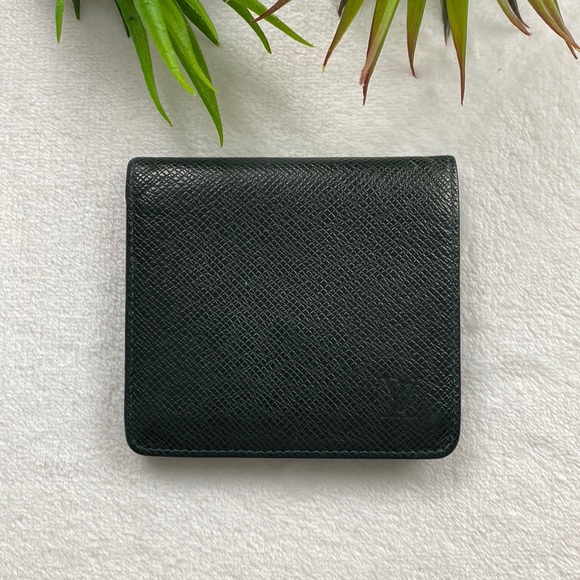 Louis Vuitton Other - Louis Vuitton Taiga Leather Bi-Fold Wallet (Green)